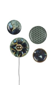 Bold Monkey - Wandlamp No Food Here Hexagon - Set van 4