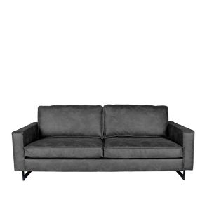 Bank Arezzo 3-Zits Antraciet Leder 1