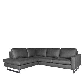 Bank Arezzo Ottomane + 2,5-Zits Antraciet Microvezel 1