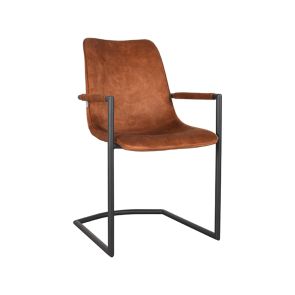 Eetkamerstoel Bodi Oker Velours 54x64x87 Cm Perspectief