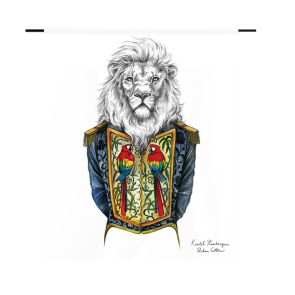 Urban Cotton - Wandkleed Lion 110x80 cm