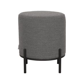 Poef Troy Grijs Boucle 41x41x48 cm Voorkant