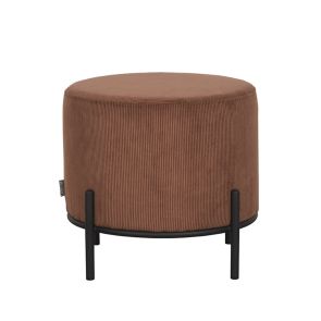 Poef Troy Rust Ribcord 46x46x41 cm Voorkant