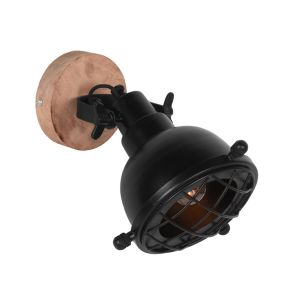 Wandlamp Grid Zwart 1