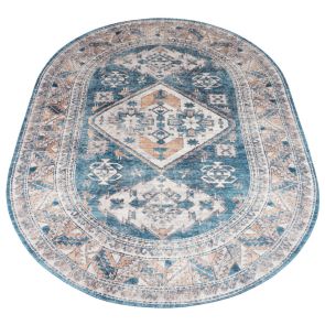 Vloerkleed Laria Blue 4 - Ovaal 160 x 230 cm